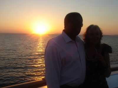 Eric Green and Gabrielle -last day of our cruise